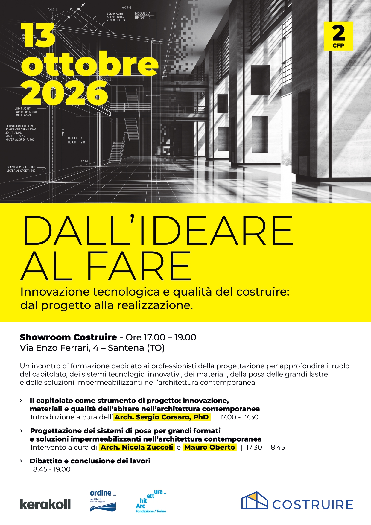 Dall’ideare al fare – Evento professionisti Costruire