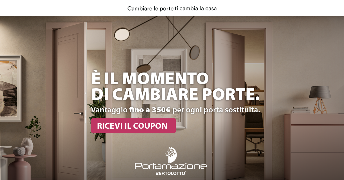 Portamazione Bertolotto 2026 – risparmia fino a 350€ a porta